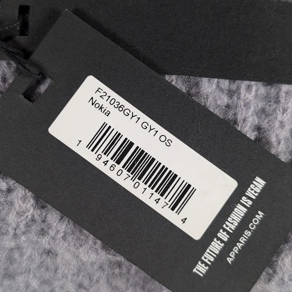 APPARIS Nokia Gray Chunky Knit Scarf